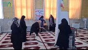 غبار روبی مساجد در ایلام