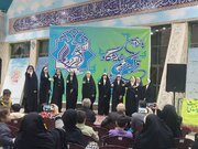 اجرای گروه سرود دختران قدس در نمایشگاه قرآن کریم