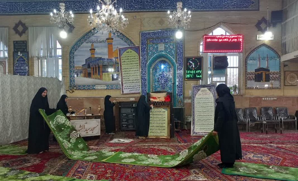 بچه مسجدیها به پیشواز ماه مهمانی خدا رفتند