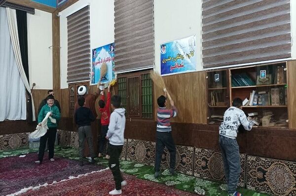 بچه مسجدی‌ها به پیشواز ماه مهمانی خدا رفتند