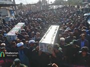 بدرقه باشکوه شهدای حمله تروریستی ریگان