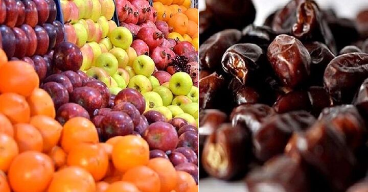 ۱۶ هزار تُن میوه شب عید و ۱۲۰۰ تُن خرمای ماه رمضان تامین است