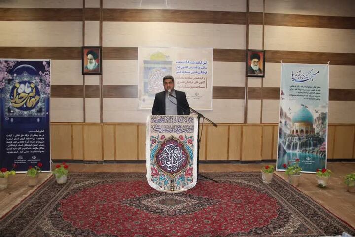 مراسم گرامیداشت سالروز تاسیس کانون‌های فرهنگی هنری مساجد در ساوه برگزار شد