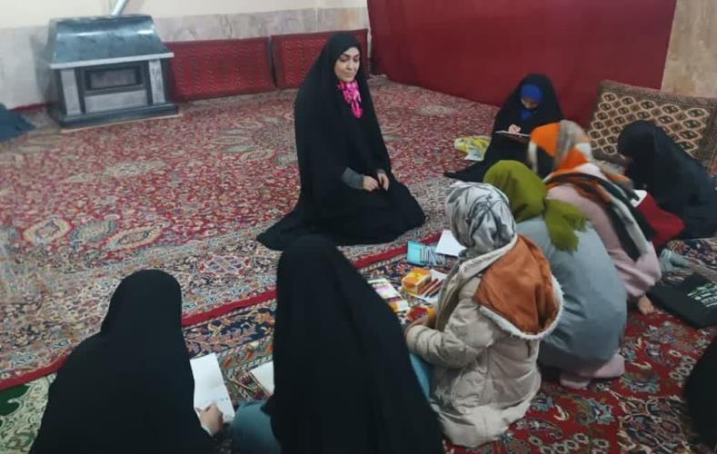 قرار همدلی در دومین جلسه آموزش نقاشی صعود در مسجد صاحب الزمان(عج) بجنورد