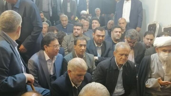 حضور سرزده رئیس جمهور در هیات ثارالله(ع) پاکدشت