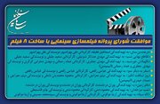 موافقت شورای پروانه فیلمسازی سینمایی با ساخت ۸ فیلم‌نامه