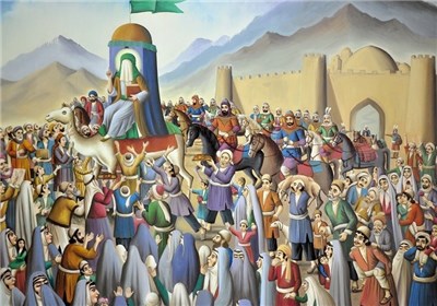 پردههای نقاشی قهوهخانهای؛ نمایش جلوههایی از دلاوری و عدالت حضرت علی(ع)