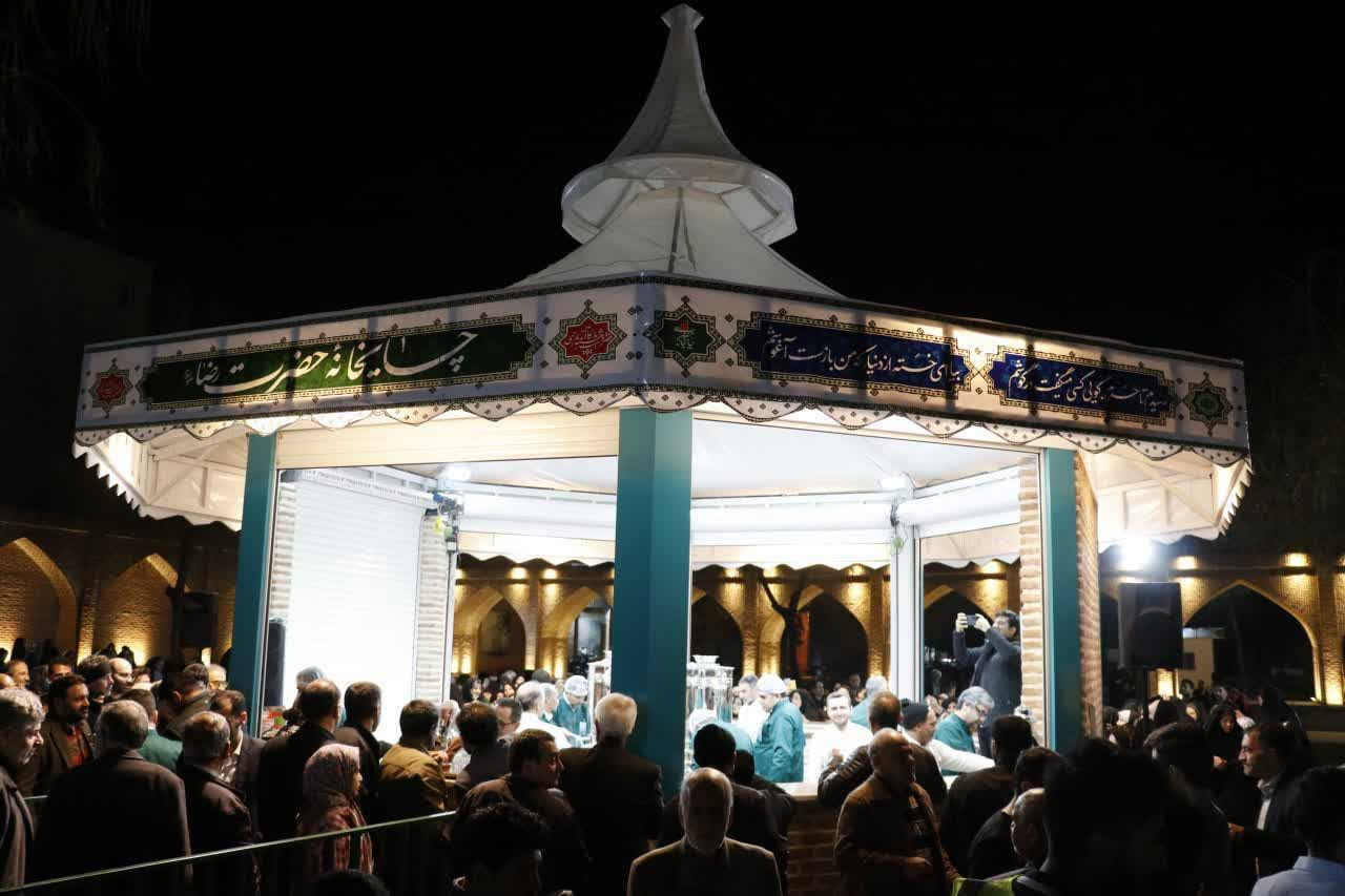 دومین چایخانه امام رضا (ع) در کشور در شهرستان خوی افتتاح شد