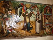 پرده‌های نقاشی قهوه‌خانه‌ای؛ نمایش جلوه‌هایی از دلاوری و عدالت حضرت علی(ع)