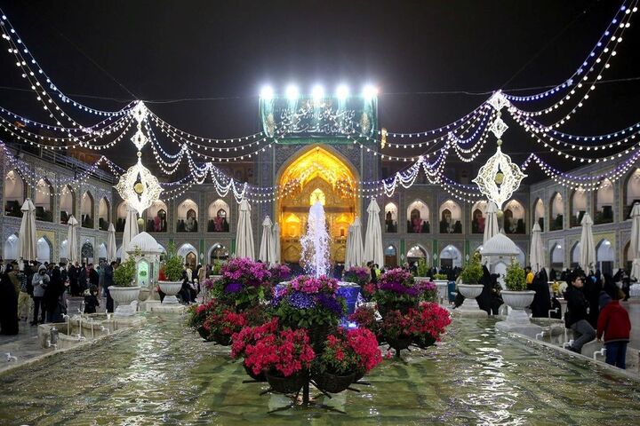 شب ولادت امام حسن مجتبی علیه السلام در حریم بهشت رضوی
