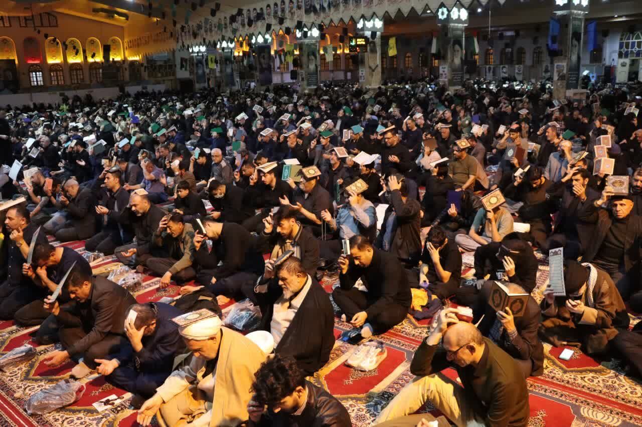 مشق بندگی دیار علویان در آخرین شب قدر نوروزی