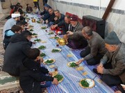 سفره های ساده افطار در مساجد روستایی خراسان شمالی