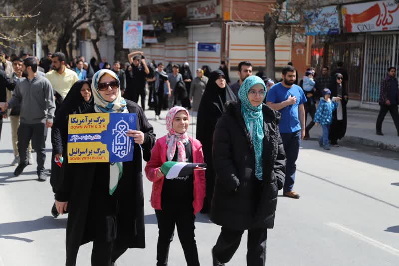 خروش مردم دارالمجاهدین هگمتانه در انزجار از رژیم صهیونیستی