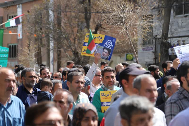 خروش مردم دارالمجاهدین هگمتانه در انزجار از رژیم صهیونیستی