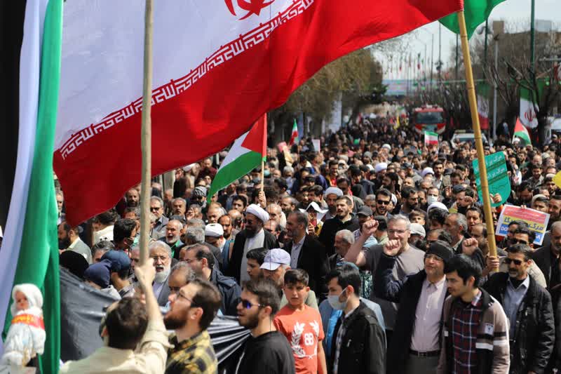 خروش مردم دارالمجاهدین هگمتانه در انزجار از رژیم صهیونیستی