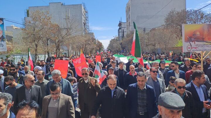 راهپیمایی روز جهانی قدس در بجنورد برگزار شد