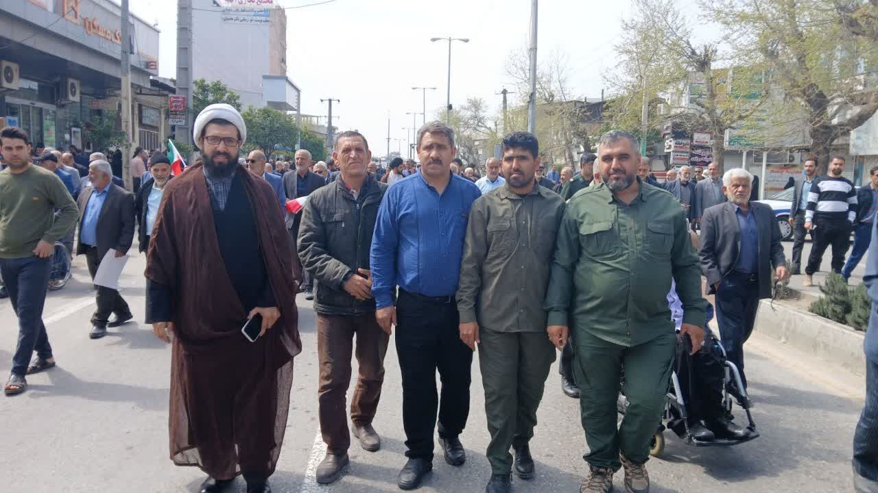 بیعت بچه مسجدیهای مازندران با بچههای قدس