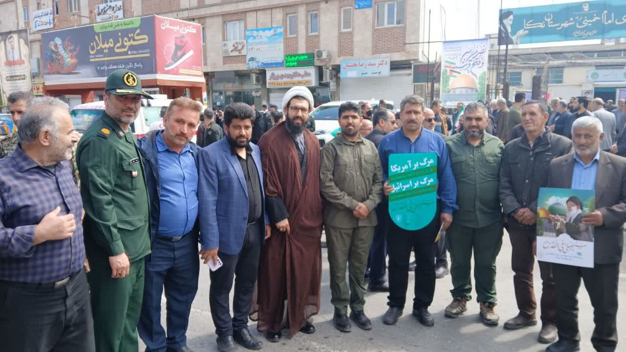 بیعت بچه مسجدیهای مازندران با بچههای قدس