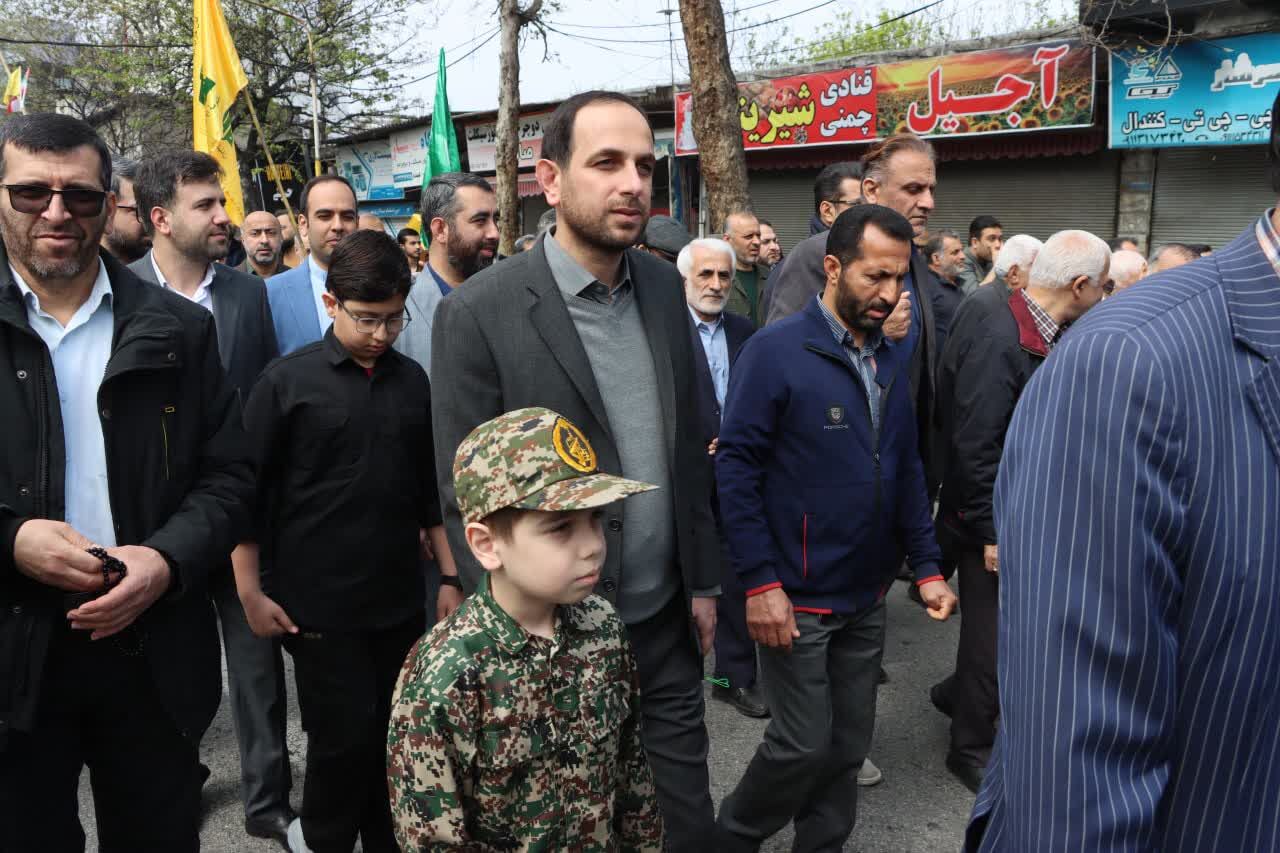 بیعت بچه مسجدیهای مازندران با بچههای قدس