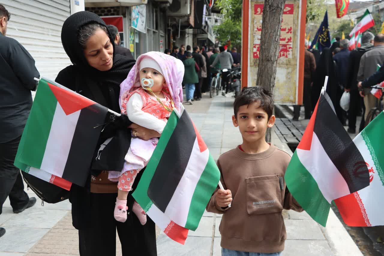 بیعت بچه مسجدیهای مازندران با بچههای قدس