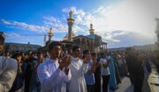 اقامه نماز عید فطر در آستان مقدس کاظمین(ع)