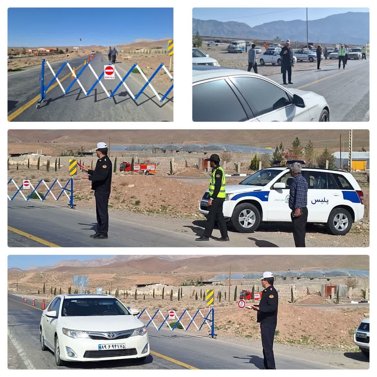 روند امور ترافیکی محورهای مواصلاتی کرمان در روز طبیعت مطلوب است