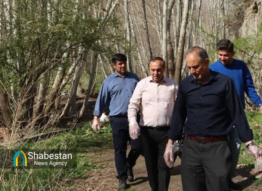 برگزاری پویش محیط‌زیستی "یک، دو، سه، طبیعت" برای پاکسازی رودخانه عنبران در طرقبه شاندیز