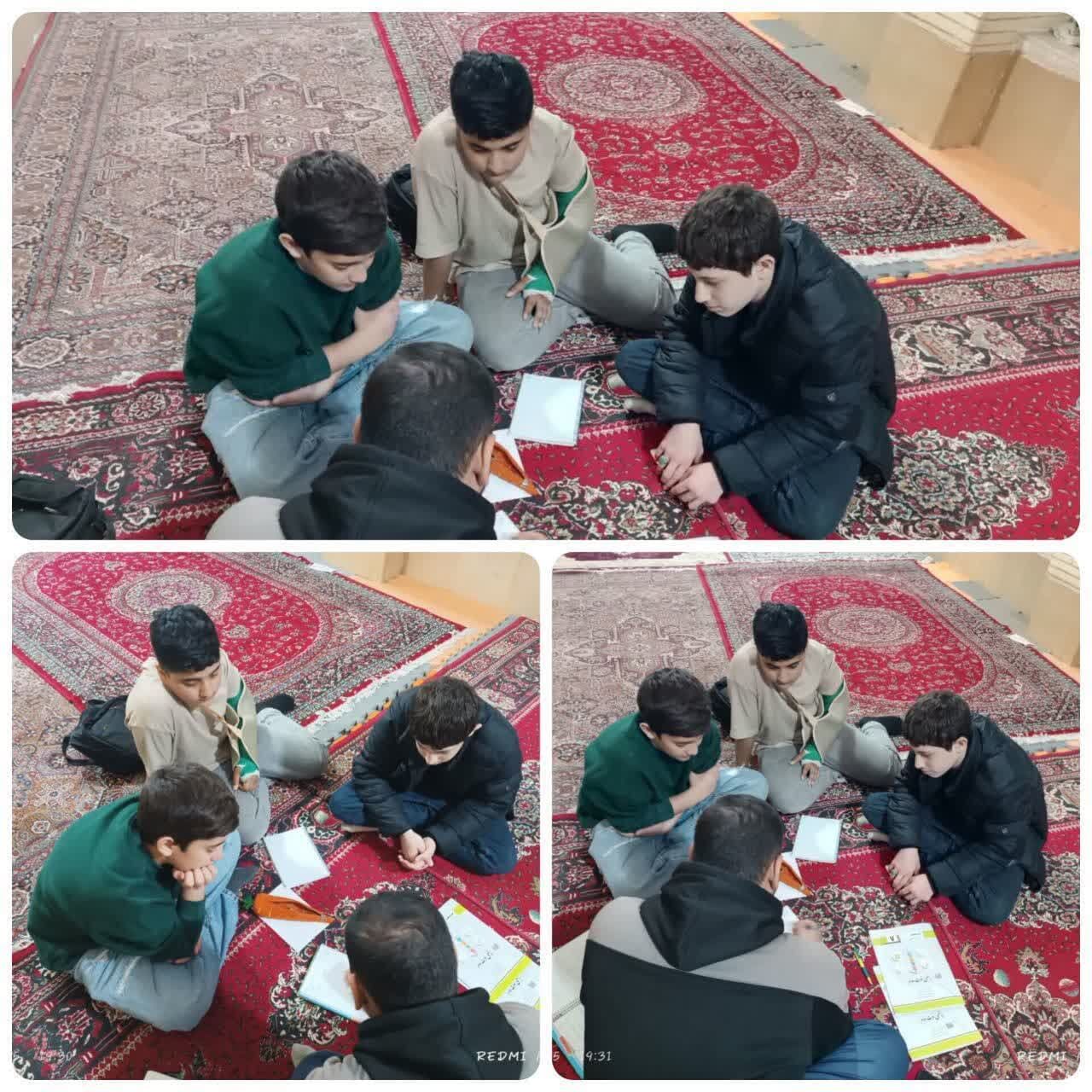 مسجد ولی‌عصر(عج) مکانی برای قرار علمی بچه‌ها