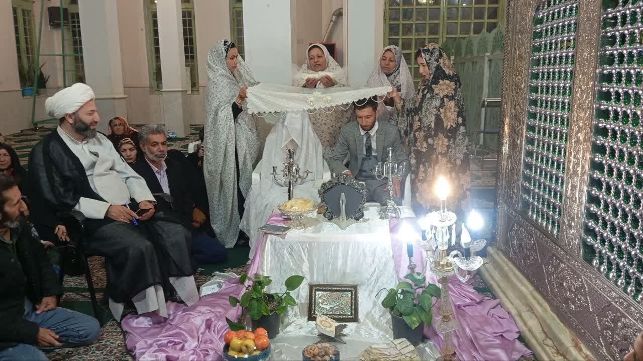 آغاز زندگی مشترک زوج جوان در امام زاده سید محمد علوی(ع)  