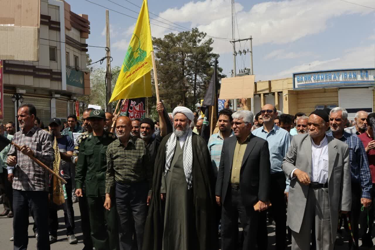 خروش انقلابی اهالی آران و بیدگل در حمایت از مردم مظلوم غزه