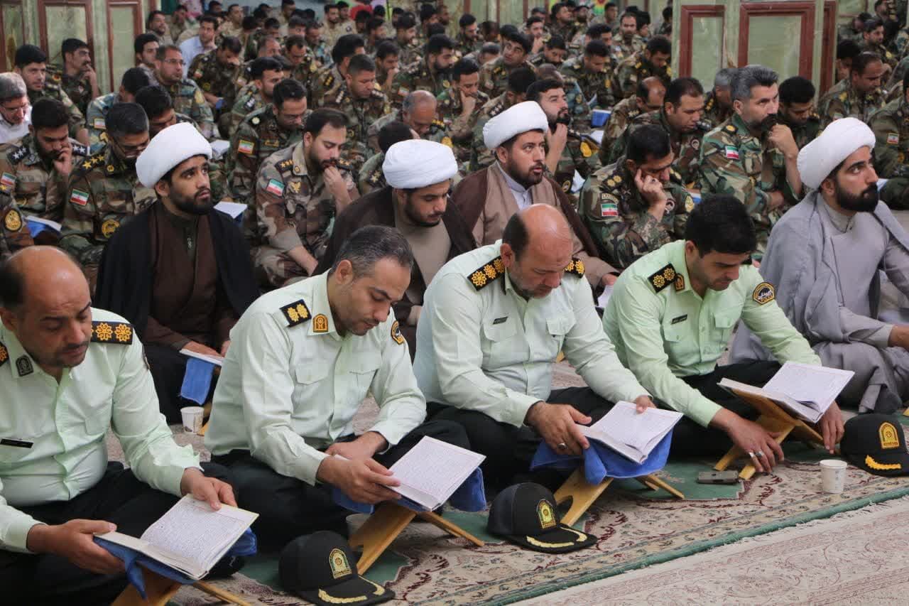 صیاد دلها با نوای قرآن یاد شد؛ محفل قرآنی نیروهای مسلح در آران و بیدگل