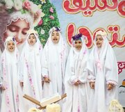 جشن تکلیف ۹۰۰ دختر دانش آموز در انزلی