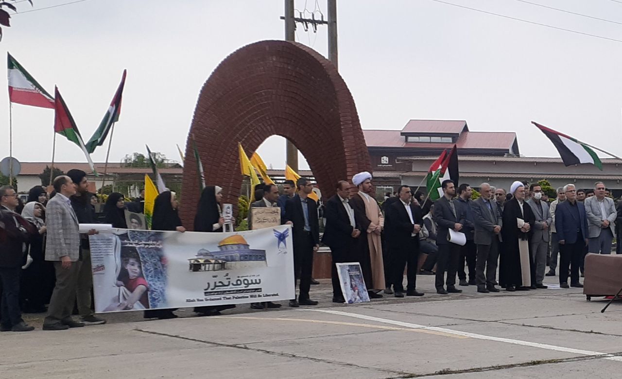 دانشگاهیان بهشهر صدای علی اصغرهای غزه شدند