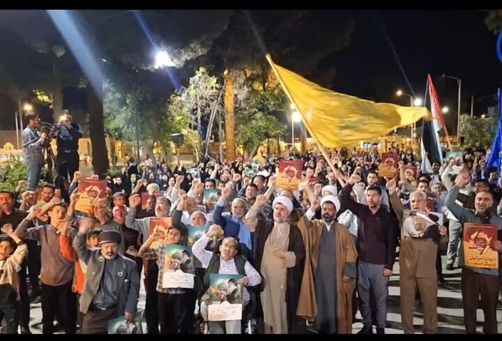 تجمع دانشجویی و مردمی در حمایت از مردم مظلوم غزه
