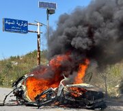 حمله رژیم صهیونیستی به یک خودرو در جنوب لبنان