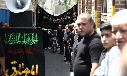 منطقه ۱۳ تهران میزبان اجتماع بزرگ عزاداران امام جعفر صادق (ع)