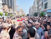 تشییع قدرشناسانه بهشهری ها با شهید تازه تفحص شده دفاع مقدس