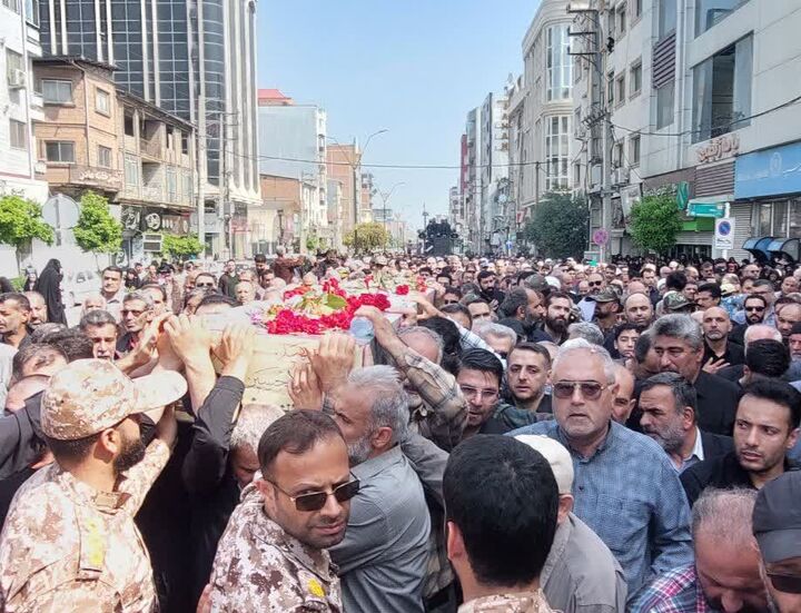 تشییع قدرشناسانه بهشهری ها با شهید تازه تفحص شده دفاع مقدس