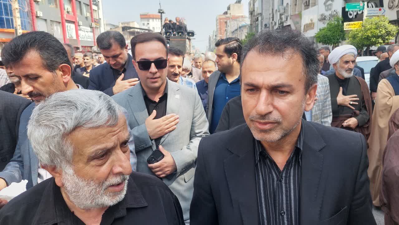 تشییع قدرشناسانه بهشهری ها با شهید تازه تفحص شده دفاع مقدس