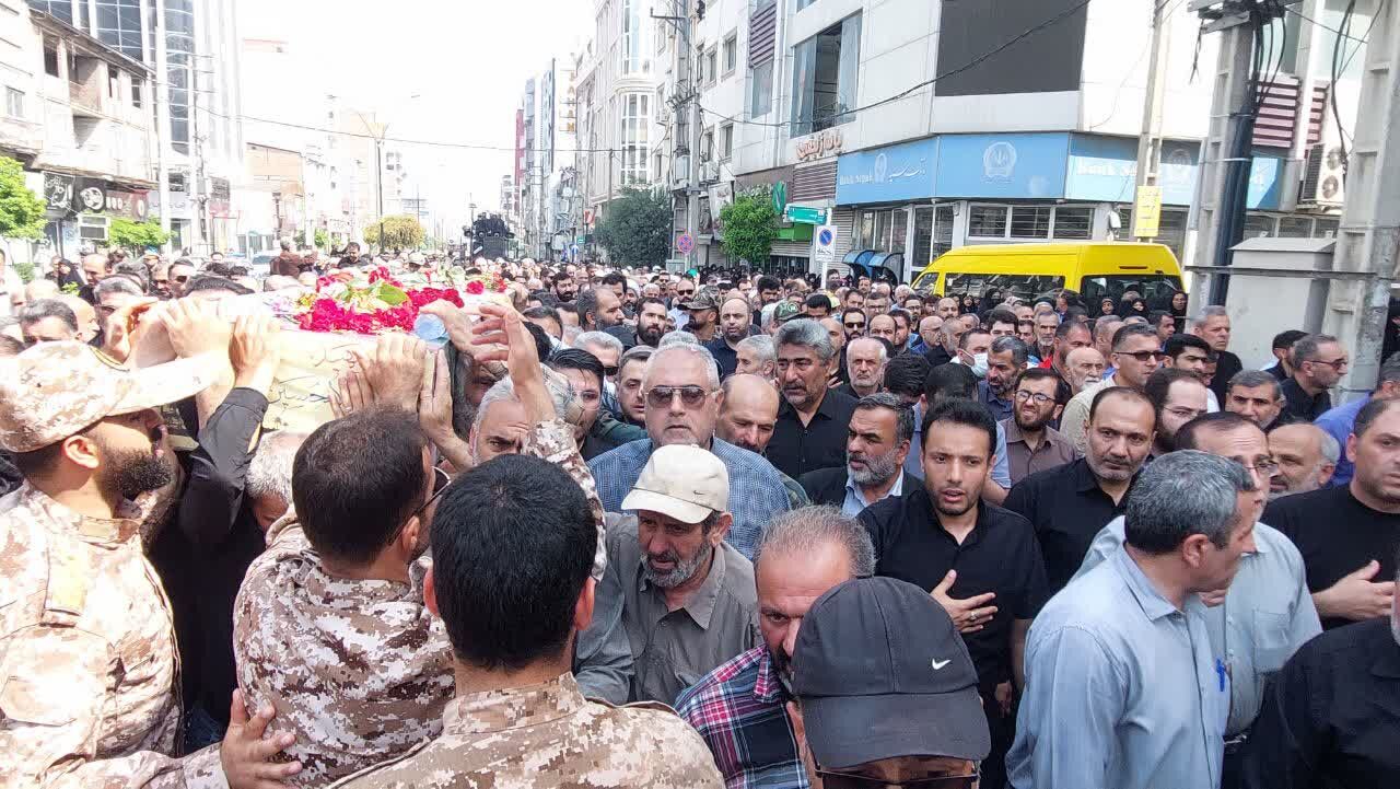 تشییع قدرشناسانه بهشهری ها با شهید تازه تفحص شده دفاع مقدس