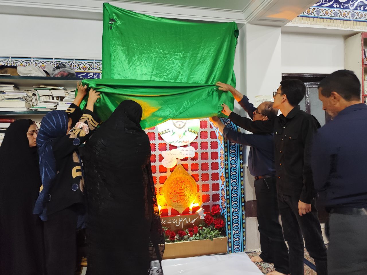 رونمایی از یادمان شهید «رضا درینی» شهید مدافع امنیت