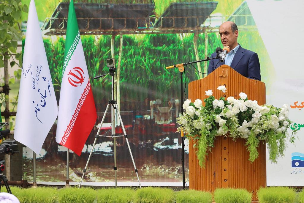 آئین کاشت مکانیزه برنج در گیلان برگزار شد