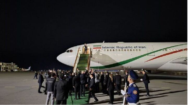 پزشکیان باکو را به مقصد تهران ترک کرد