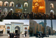 دختران کانون فرهنگی هنری مصلحون به اردوی زیارتی مشهد مقدس رفتند