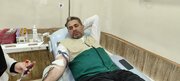 اهداء خون خادمیاران رضوی گیلان به حادثه‌دیدگان بندرعباس