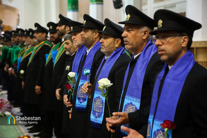 آئین «خطبه خوانی شب عاشورا» در حرم رضوی