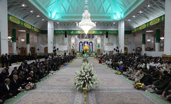 آیین خطبه خوانی خادمان آستان مقدس بانوی کرامت