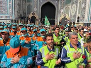 مراسم «اذن خدمت» خادمین شهر بهشت