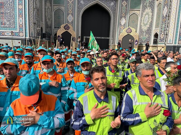 مراسم «اذن خدمت» خادمین شهر بهشت