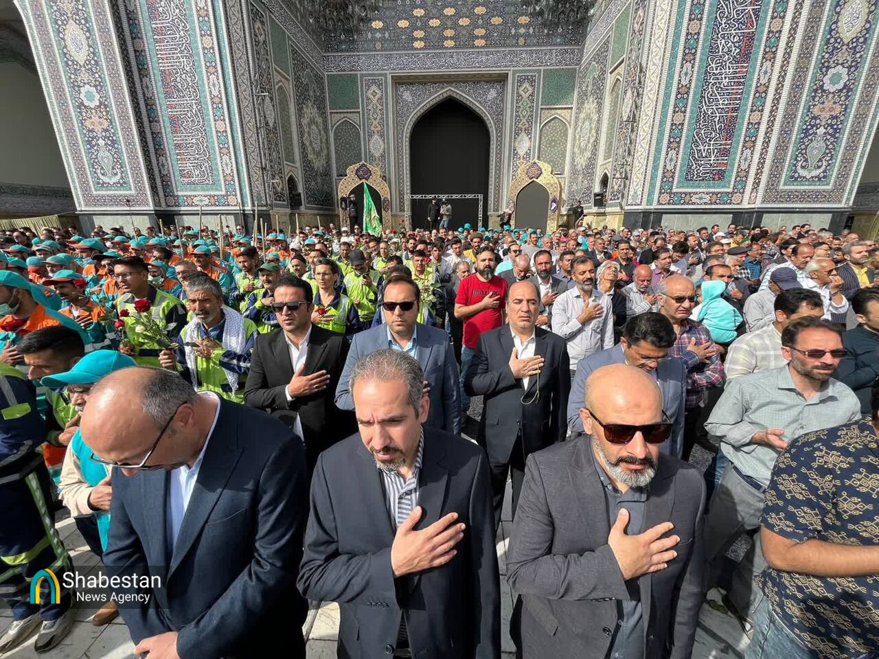 مراسم «اذن خدمت» خادمین شهر بهشت